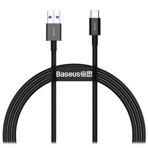 Baseus Superior Serie USB-C Data & Oplaadkabel - 66W, 2m - Zwart