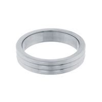 Steel Power - RVS Metalen Geribbelde Cockring 4cm