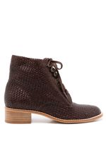 Sarah Chofakian bottines Tresse - Marron