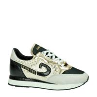 Cruyff Park Runner sneakers slangenprint wit/goud