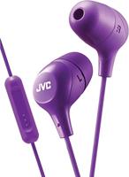 JVC HAFX38MV Marshmallow Oortelefoon Met Microfoon & In-line Afstandsbediening (Violet)