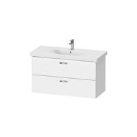 Duravit XBase wastafelonderkast 100x45,8 cm met 2 laden voor D-Code wastafel, matwit