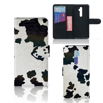 OPPO Reno 2Z Telefoonhoesje met Pasjes Koeienvlekken OPPO Reno 2Z Telefoonhoesje met Pasjes Koeienvlekken