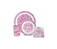Kids Licensing eetset Cupcake meisjes melamine roze 3 delig