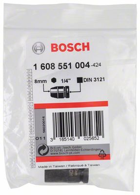 Bosch Accessories Bosch Power Tools 1608551004 Dop (zeskant) Dopsleutelinzetstuk 8 mm 1/4 (6.3 mm)