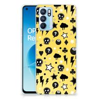 Silicone Back Case OPPO Reno 6 5G Punk Geel