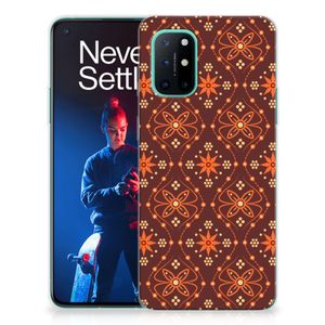 OnePlus 8T TPU bumper Batik Brown