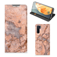 OPPO Reno3 | A91 Standcase Marmer Oranje - thumbnail