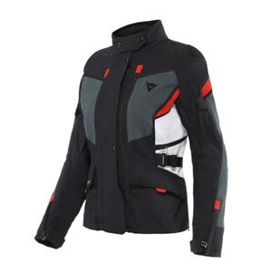 DAINESE Carve Master 3 Lady Gore-Tex Jacket, Gore-Tex® motorjas dames, Zwart-Ebony-Lava Rood