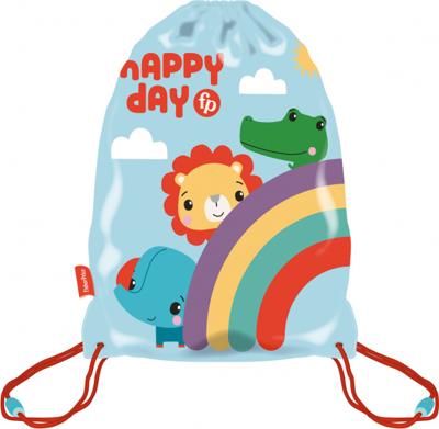 gymtas Happy Day junior 33 x 44 cm polyester gymtas Happy Day junior 33 x 44 cm polyester