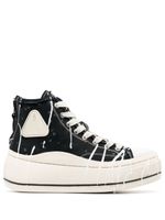 R13 Kurt paint-splatter sneakers - Noir