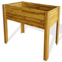 vidaXL Massief Acaciahouten Plantenbak Verhoogd Bloembak Planten Houder Bak