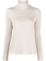 Drumohr roll-neck cashmere jumper - Tons neutres