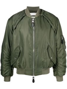 Alexander McQueen veste bomber à manches amovibles - Vert