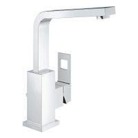 Grohe Eurocube wastafelkraan met waste Chroom - thumbnail