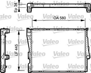 Radiateur VALEO, u.a. für BMW