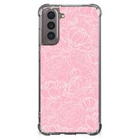 Samsung Galaxy S21 Case White Flowers