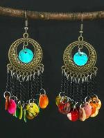 Boho Zoom Schelp oorbellen