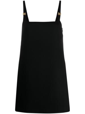 Miu Miu Mini-jurk met logoplakkaat - Zwart