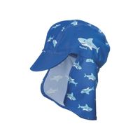 Playshoes zwemcap Haai Blauw Maat