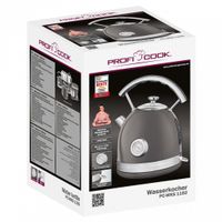 ProfiCook PC-WKS 1192 waterkoker 1,7 l 2200 W Antraciet, Zilver - thumbnail