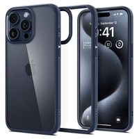 iPhone 15 Pro Max Spigen Ultra Hybride Hoesje - Donkerblauw