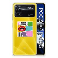 Xiaomi Poco X4 Pro 5G Silicone Back Cover Popart Princess - thumbnail