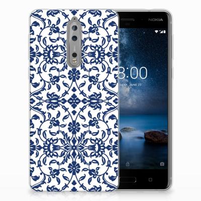 Nokia 8 TPU Case Flower Blue