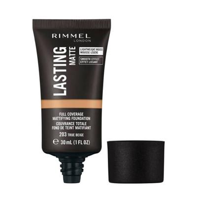 Rimmel London Lasting Matte Foundation - True Beige 203 Rimmel London Lasting Matte Foundation - True Beige 203