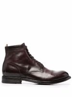 Officine Creative bottines en cuir à lacets - Marron - thumbnail