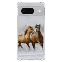 Google Pixel 8 Case Anti-shock Paarden - thumbnail