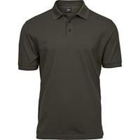 Tee Jays Poloshirt met korte mouwen voor heren - grijs - Large