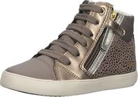 Geox J Gisli Girl sneakers voor meisjes, Smoke Grey Lt Gold, 32 EU