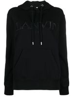 Lanvin hoodie à logo brodé - Noir - thumbnail