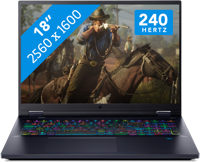 Acer Predator Helios 18 PH18-72-97DH Intel® Core™ i9 i9-14900HX Laptop 45,7 cm (18") WQXGA 32 GB DDR5-SDRAM 2 TB SSD NVIDIA GeForce RTX 4080 Wi-Fi 7 (802.11be) Windows 11 Home Zwart - thumbnail