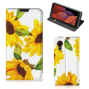 Smart Cover voor Samsung Galaxy Xcover 5 Zonnebloemen