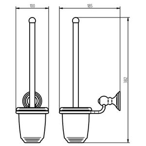 Toiletborstelset Haceka Allure Chroom