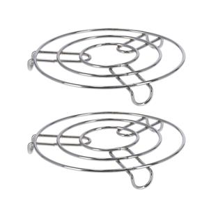 Onderzetters voor kookpannen - 4x - hete pannen - draad metaal - Dia 19 cm