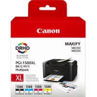 Canon PGI-1500XL C/M/Y/BK inktcartridge Origineel Zwart, Cyaan, Magenta, Geel