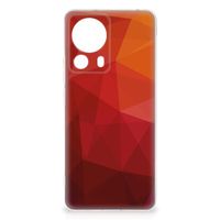 TPU Hoesje voor Xiaomi 13 Lite Polygon Red - thumbnail