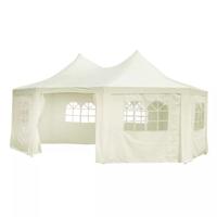 vidaXL Partytent achthoekig 6x4,4x3,5 m crème