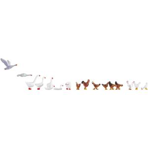 NOCH Chicken and Geese schaalmodel onderdeel en -accessoire Figuurtjes