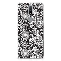 Nokia 2.4 TPU Case Black Flowers - thumbnail