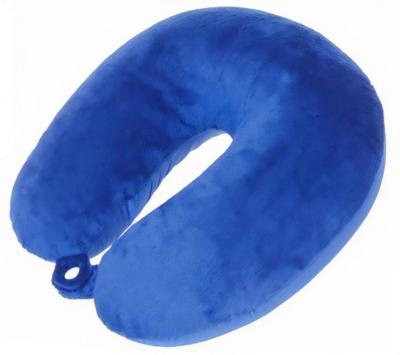 Pro World nekkussen 29 x 31 cm polyester/fluweel blauw Pro World nekkussen 29 x 31 cm polyester/fluweel blauw