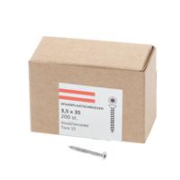 Spaanplaatschroef verzinkt platkop torx-15 3.5X35 voldraad (200)