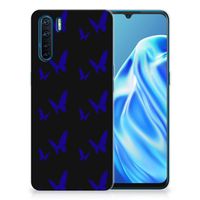 OPPO A91 TPU bumper Vlinder Patroon - thumbnail