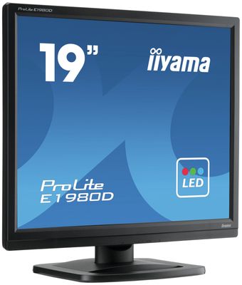 Iiyama ProLite E1980D-B1 LED-monitor Energielabel E (A - G) 48.3 cm (19 inch) 1280 x 1024 Pixel 5:4 5 ms VGA, DVI TN LED