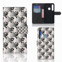 Samsung Galaxy A9 2018 Telefoonhoesje met Pasjes Salamander Grey