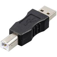 Renkforce USB 2.0 Adapter [1x USB-A 2.0 stekker - 1x USB-B 2.0 stekker] rf-usba-03 Vergulde steekcontacten - thumbnail