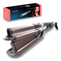 Cecotec Ceramic Wave Straightener RitualCare 2100 Summer Waves. 3 Barrels of 15 mm, Adjustable temperature, LCD, Cable 360 º of 1.8m, Includes Travel Bag